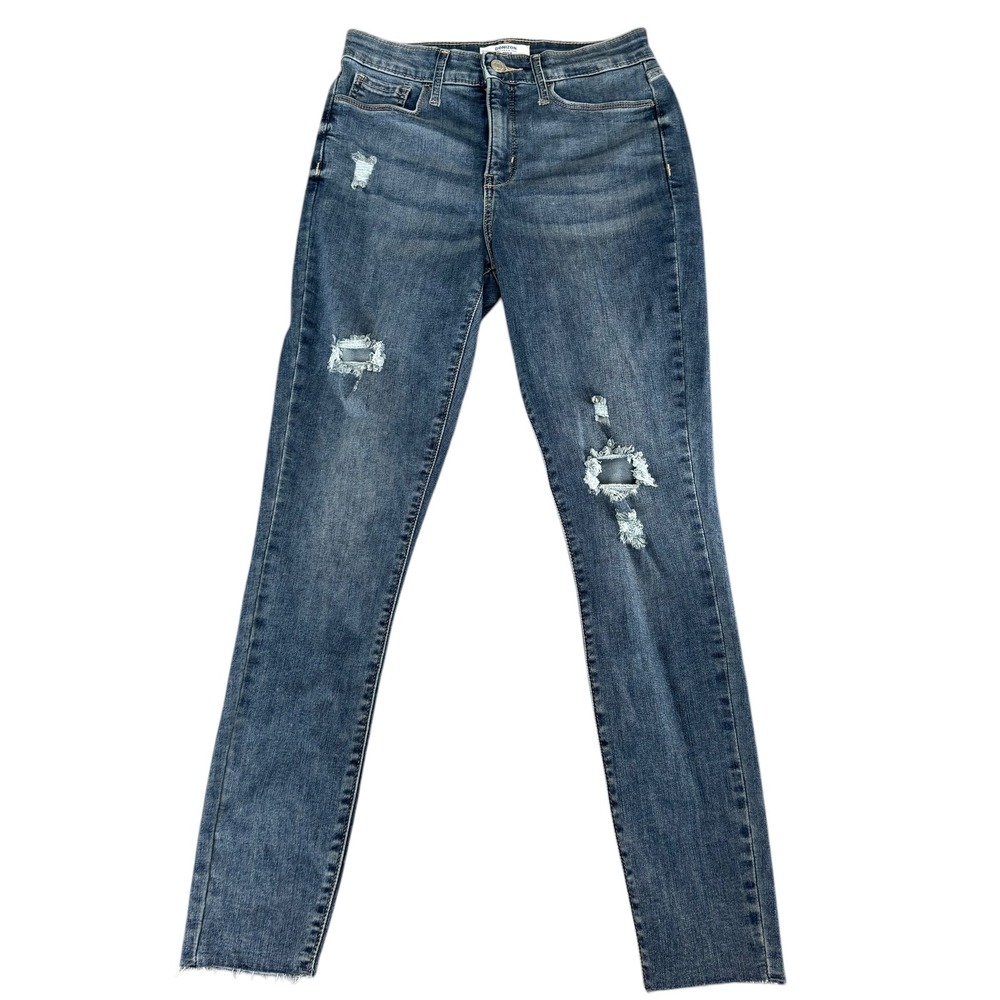 Denizen from Levi's High Rise Super Skinny Distressed Jeans Medium Wash 28x28